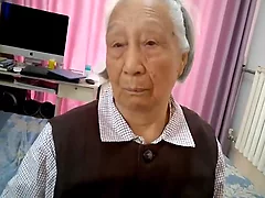 Grey Chinese Grannie Gets Tamed